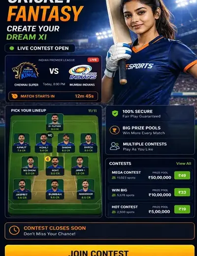 Radhe (radhe exchange id) fantasy cricket & matchday visual 3